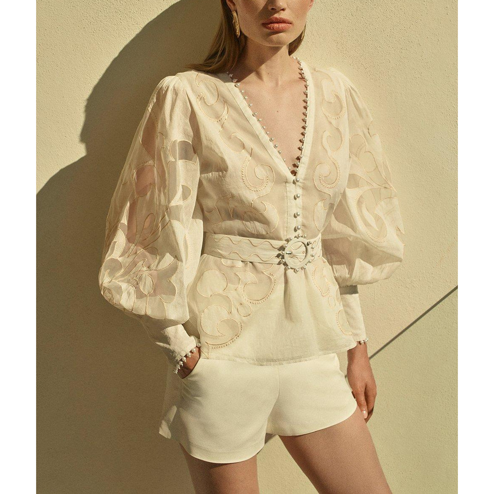 Karen Millen 'Essential Techno' Woven White Short Size 2 - NWT